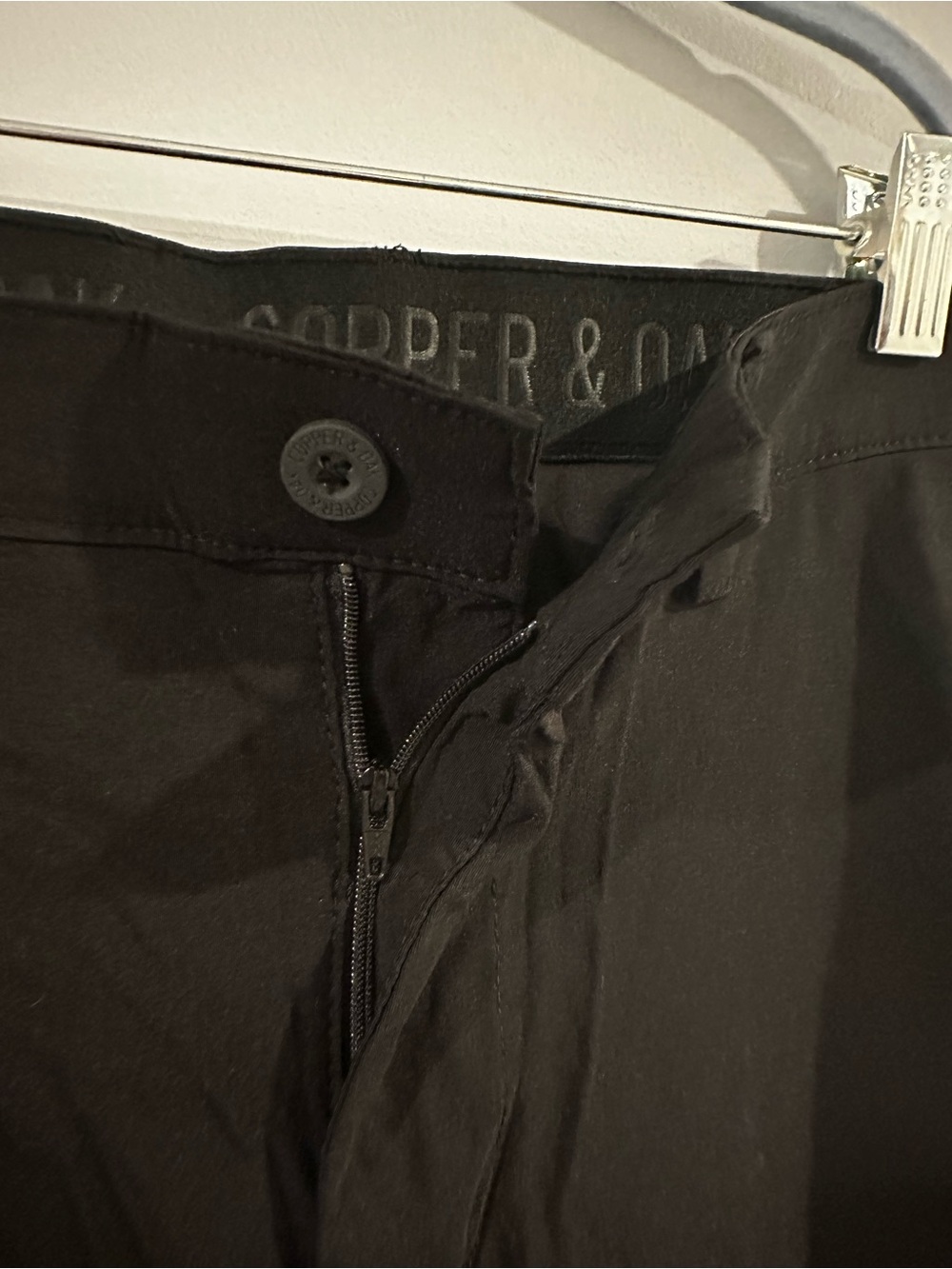 Copper & Oak Black High-Rise Pants